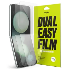 Folie pentru Samsung Galaxy Z Flip5 (set 2) - Ringke Dual Easy Full - Clear transparenta