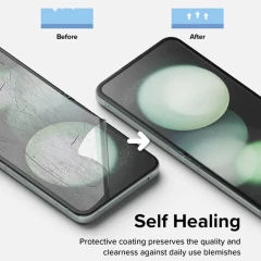 Folie pentru Samsung Galaxy Z Flip5 (set 2) - Ringke Dual Easy Full - Clear transparenta