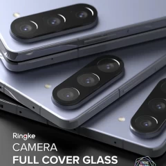 Folie Camera pentru Samsung Galaxy Z Fold5 (set 2) - Ringke Camera Protector Glass - Black transparenta