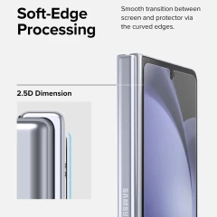 Folie pentru Samsung Galaxy Z Fold5 - Ringke Cover Display Tempered Glass - Clear transparenta