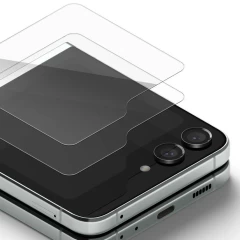 Folie pentru Samsung Galaxy Z Flip5 (set 2) - Ringke Cover Display Tempered Glass - Clear transparenta
