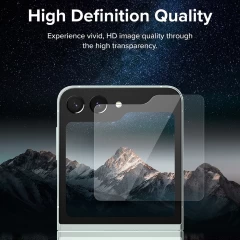 Folie pentru Samsung Galaxy Z Flip5 (set 2) - Ringke Cover Display Tempered Glass - Clear transparenta