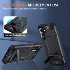 Husa pentru Samsung Galaxy A54 - Techsuit Hybrid Armor Kickstand - Black Negru