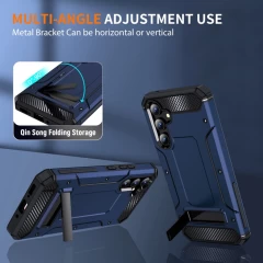 Husa pentru Samsung Galaxy A54 - Techsuit Hybrid Armor Kickstand - Blue Albastru