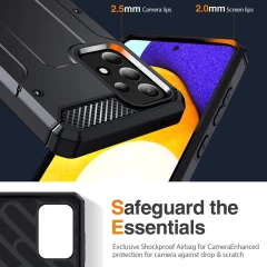 Husa pentru Samsung Galaxy A53 5G - Techsuit Hybrid Armor Kickstand - Black Negru