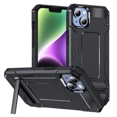 Husa pentru iPhone 13 - Techsuit Hybrid Armor Kickstand - Black Negru