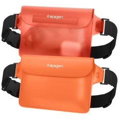 Geanta Waterproof pentru Accesorii (set 2) - Spigen (A620) - Sunset Orange Portocaliu