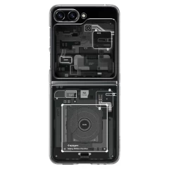Husa pentru Samsung Galaxy Z Flip5 - Spigen Air Skin Zero One - Black transparenta
