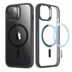 Husa pentru iPhone 15 Plus - ESR Classic Hybrid HaloLock - Clear Black Negru