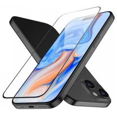 Folie pentru iPhone 15 Plus - ESR Tempered Glass - Black Negru