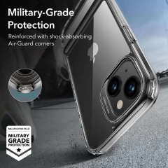 Husa pentru iPhone 15 - ESR Air Shield Boost Kickstand - Clear transparenta