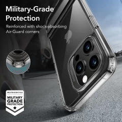 Husa pentru iPhone 15 Pro - ESR Air Shield Boost Kickstand - Clear transparenta