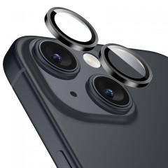 Folie Camera pentru iPhone 15 / 15 Plus - ESR Armorite Camera Lens Protectors - Black