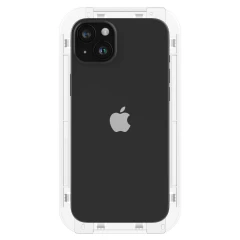 Folie pentru iPhone 15 Plus (set 2) - Spigen Glas.TR EZ FIT - Black Negru