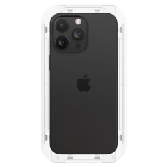 Folie pentru iPhone 15 Pro Max (set 2) - Spigen Glas.TR EZ FIT - Black Negru