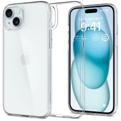 Husa pentru iPhone 15 - Spigen Air Skin Hybrid - Crystal Clear transparenta