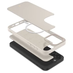 Husa pentru iPhone 15 Pro Max - Spigen Cyrill Kajuk MagSafe - Cream crem