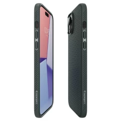 Husa pentru iPhone 15 - Spigen Liquid Air - Abyss Green Verde