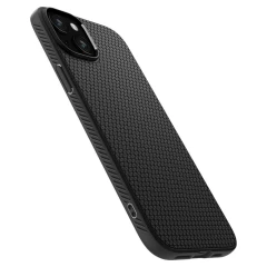 Husa pentru iPhone 15 Plus - Spigen Liquid Air - Matte Black Negru