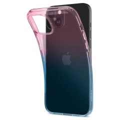 Husa pentru iPhone 15 - Spigen Liquid Crystal - Gradation Pink Roz
