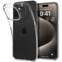 Husa pentru iPhone 15 Pro Max - Spigen Liquid Crystal - Clear transparenta