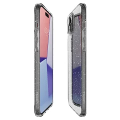 Huse pentru iPhone 15 Plus - Spigen Liquid Crystal Glitter - Crystal Quartz transparenta