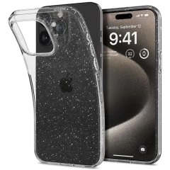 Huse pentru iPhone 15 Pro Max - Spigen Liquid Crystal Glitter - Crystal Quartz transparenta