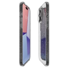 Huse pentru iPhone 15 Pro Max - Spigen Liquid Crystal Glitter - Crystal Quartz transparenta