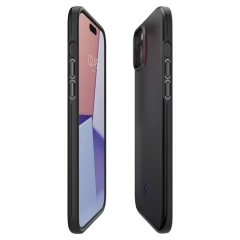 Husa pentru iPhone 15 - Spigen Thin Fit - Black Negru