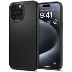 Husa pentru iPhone 15 Pro - Spigen Thin Fit - Black Negru