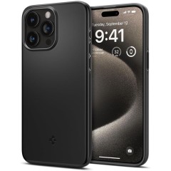 Husa pentru iPhone 15 Pro Max - Spigen Thin Fit - Black