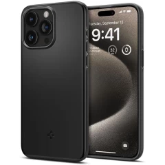Husa pentru iPhone 15 Pro Max - Spigen Thin Fit - Black Negru