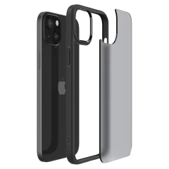 Husa pentru iPhone 15 - Spigen Ultra Hybrid - Frost Black cenusiu