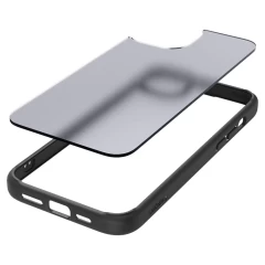 Husa pentru iPhone 15 - Spigen Ultra Hybrid - Frost Black cenusiu