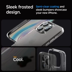 Husa pentru iPhone 15 Pro Max - Spigen Ultra Hybrid - Frost Clear transparenta