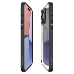 Husa pentru iPhone 15 Pro - Spigen Ultra Hybrid MagSafe - Frost Black Negru