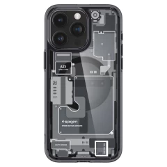Husa pentru iPhone 15 Pro Max - Spigen Ultra Hybrid MagSafe Zero One - Black Gri