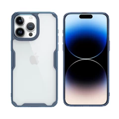 Husa pentru iPhone 15 Pro - Nillkin Nature TPU Case - Transparent Albastru 