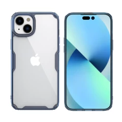 Husa pentru iPhone 15 Plus - Nillkin Nature TPU Case - Transparent Albastru 
