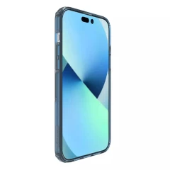 Husa pentru iPhone 15 Plus - Nillkin Nature TPU MagSafe Case - Blue Albastru