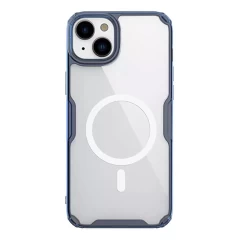 Husa pentru iPhone 15 Plus - Nillkin Nature TPU MagSafe Case - Blue Albastru