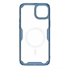 Husa pentru iPhone 15 Plus - Nillkin Nature TPU MagSafe Case - Blue Albastru