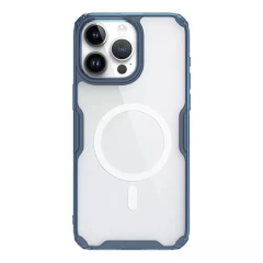 Husa pentru iPhone 15 Pro Max - Nillkin Nature TPU MagSafe Case - Blue Albastru