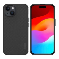 Husa pentru iPhone 15 - Nillkin Super Frosted Shield Pro - Black Negru