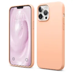 Husa iPhone 13 Pro Casey Studios Premium Soft Silicone - Webster Green Pink Sand 
