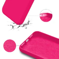 Husa iPhone 13 Pro Casey Studios Premium Soft Silicone - Fuchsia Fuchsia