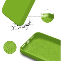 Husa iPhone 13 Pro Casey Studios Premium Soft Silicone - Acid Green Acid Green