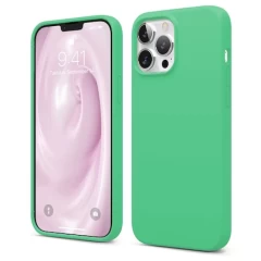 Husa iPhone 13 Pro Casey Studios Premium Soft Silicone - Turqoise Emerald 