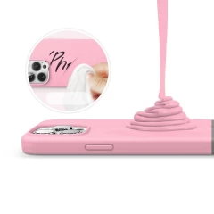 Husa iPhone 13 Pro Casey Studios Premium Soft Silicone - Flamingo Pink Flamingo Pink
