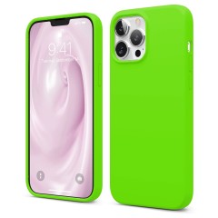 Husa iPhone 13 Pro Casey Studios Premium Soft Silicone - Neon Green